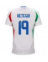 Moške Nogometnih dresov Italija Mateo Retegui #19 Gostujoči EP 2024 Kratki rokavi